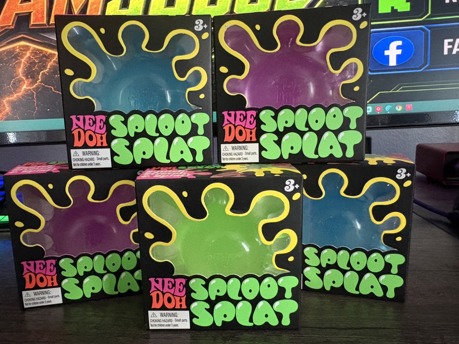 NeeDoh | Sploot Splat | Shaped Stress Toy | Schylling Nee Doh