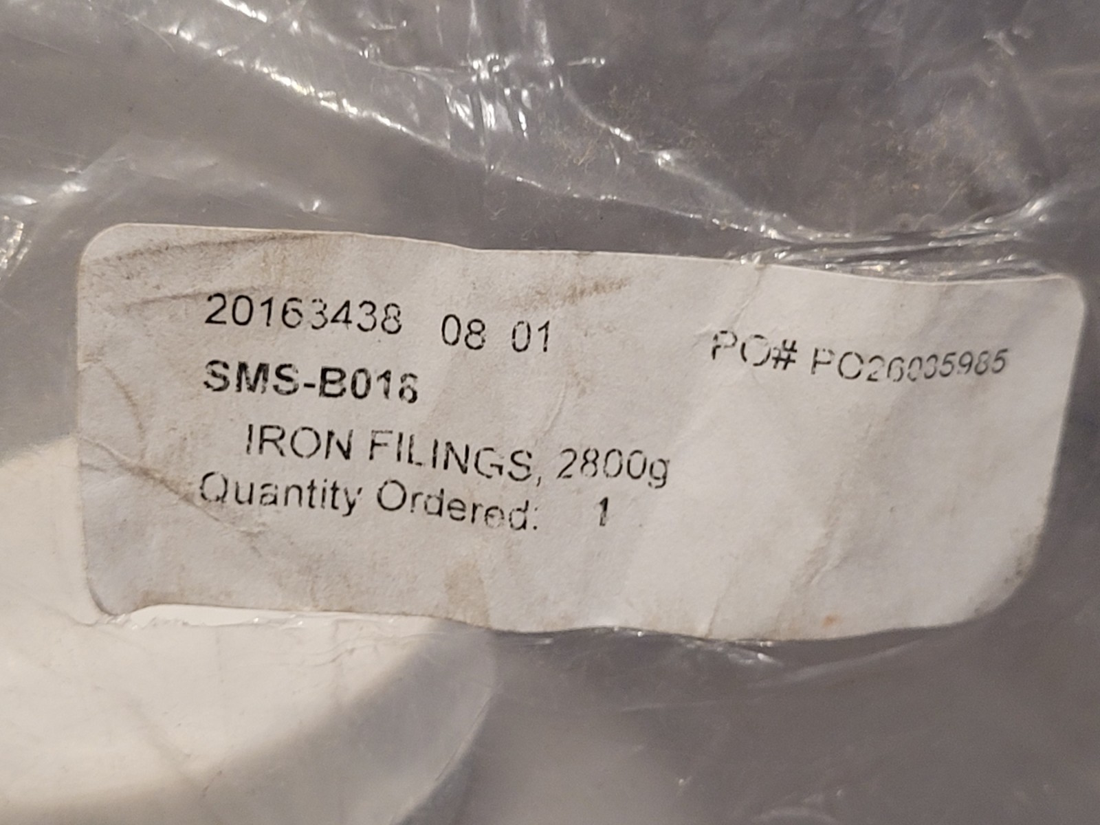 Lab Aids Iron Filings, 2800g Iron Shavings SMS-B018