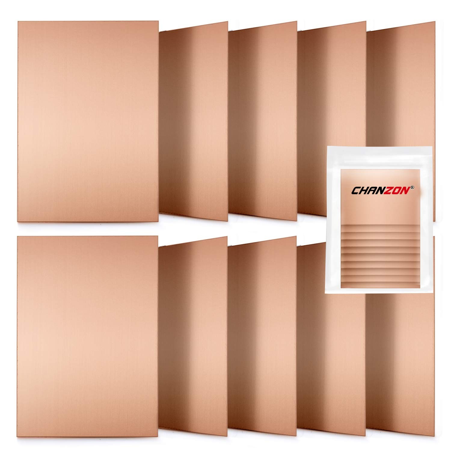 Chanzon 10 Pcs Single Sided Copper Clad Laminate PCB (7×10 cm 4×2.7 inch)…