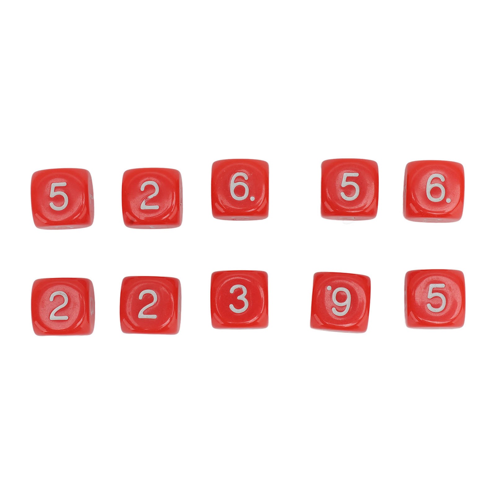 20PCS 6 Sided Board Game Dice Durable Learning Aid For Teaching