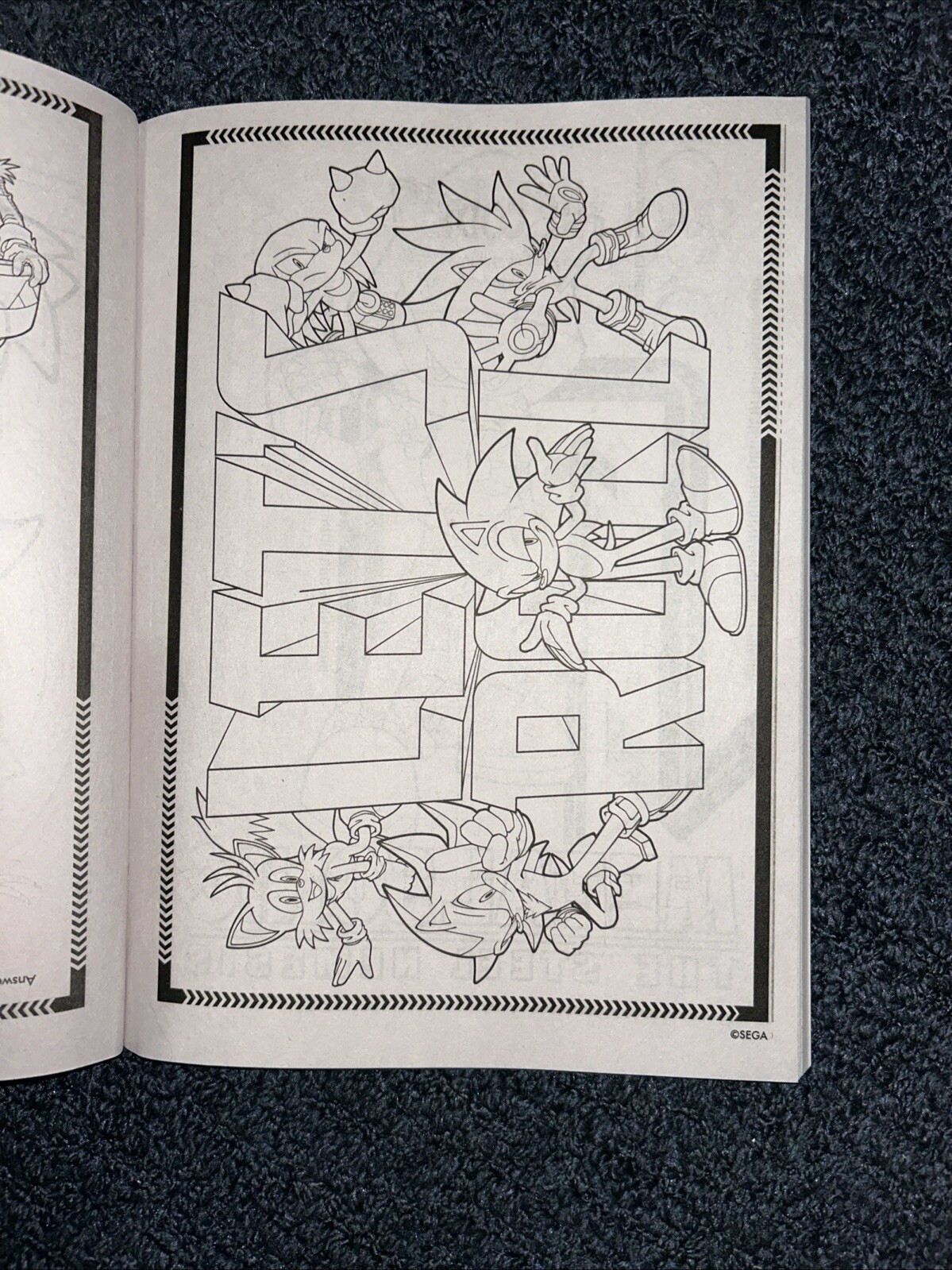 Sonic The Hedgehog Jumbo Coloring & Activity Book New Bendon Made In USA