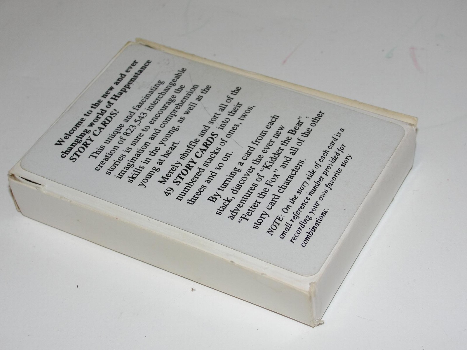 Vintage 1993 Happenstance Story Cards – Stack & Flip Cards to Create New Stories