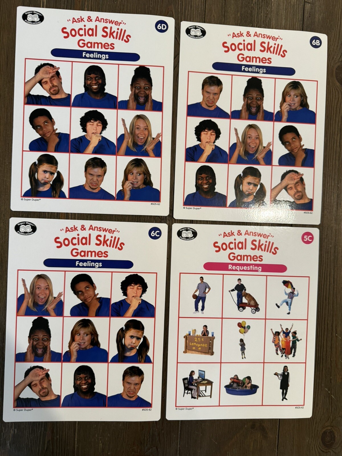 Super Duper Ask & Answer Social Skills Games SOS-62 Prek & Up New