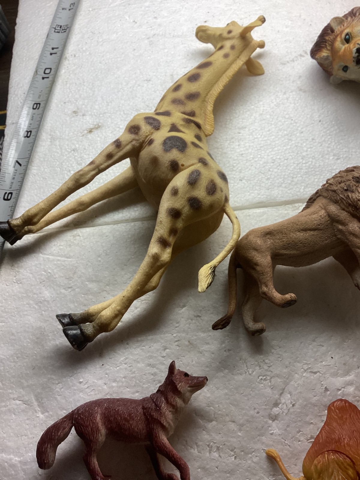Vintage Mixed Plastic Safari Zoo Jungle Wild Animals Lot of 10.
