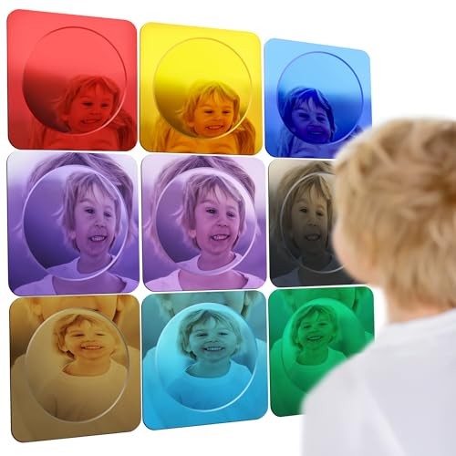 Sensory Bubble Wall Mirror – Multi Color Interactive Acrylic Mirrors for Wall