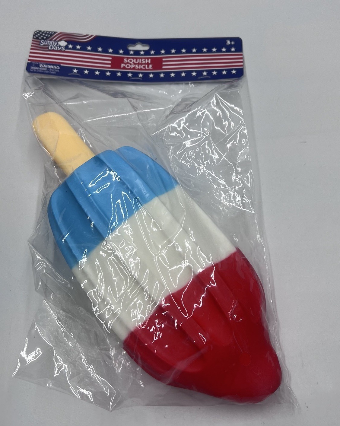 Sunny Days Jumbo Squishy Rocket Pop! Popsicle Squishy! Red White Blue 🔴⚪️🔵