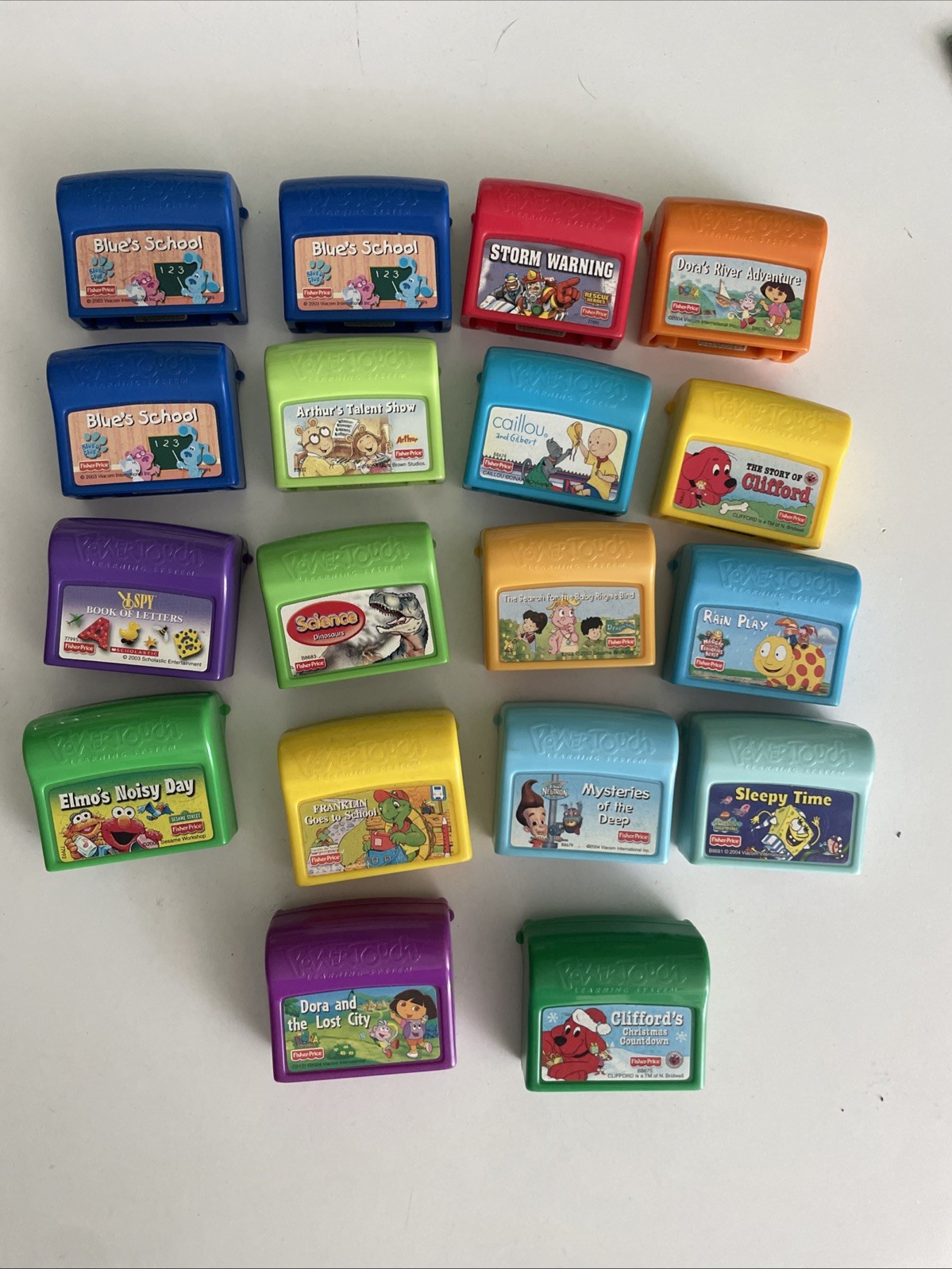 Fisher Price Power Touch Learning System LOT OF 18 Cartridges