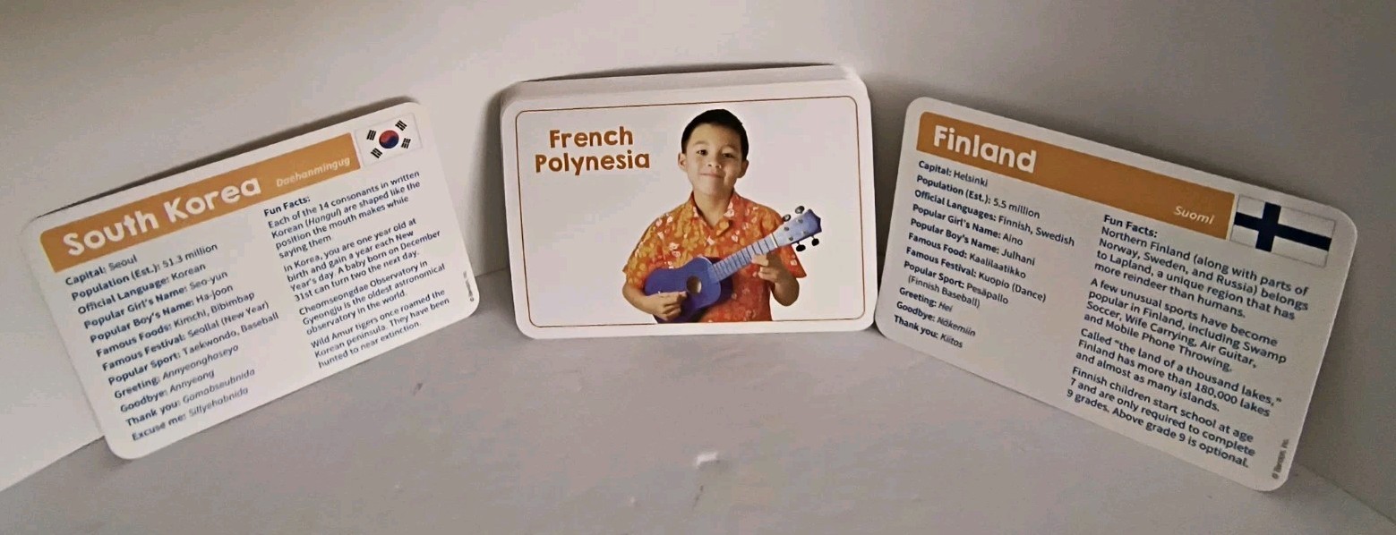 Cultures of the World (Bendon) 36 Flash Cards for Ages 6 & Up NEW! Free Shipping