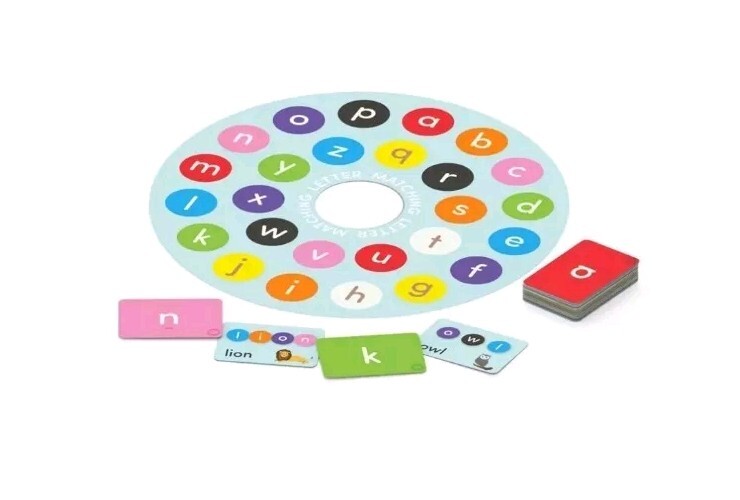 Kindergarten Alphabet Educational Spelling Letters Fishing Game For Kids New