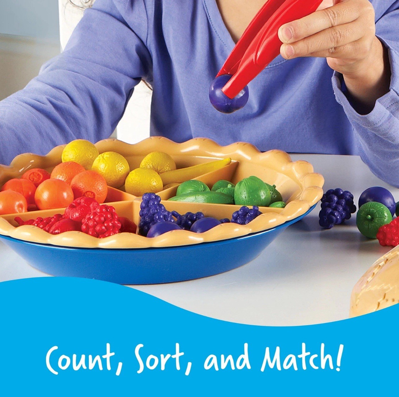 Learning Resources Super Sorting Pie, Fine Motor Toy, Play Food, Ages 3 and Up