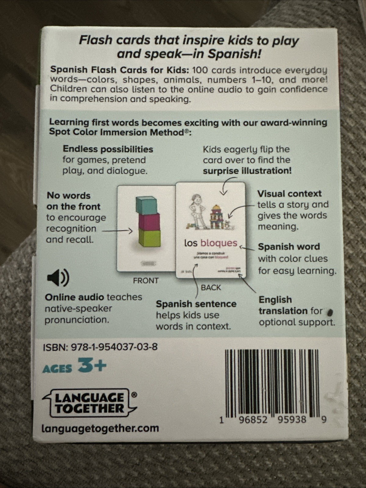 Language Together Spanish Flash Cards For Kids