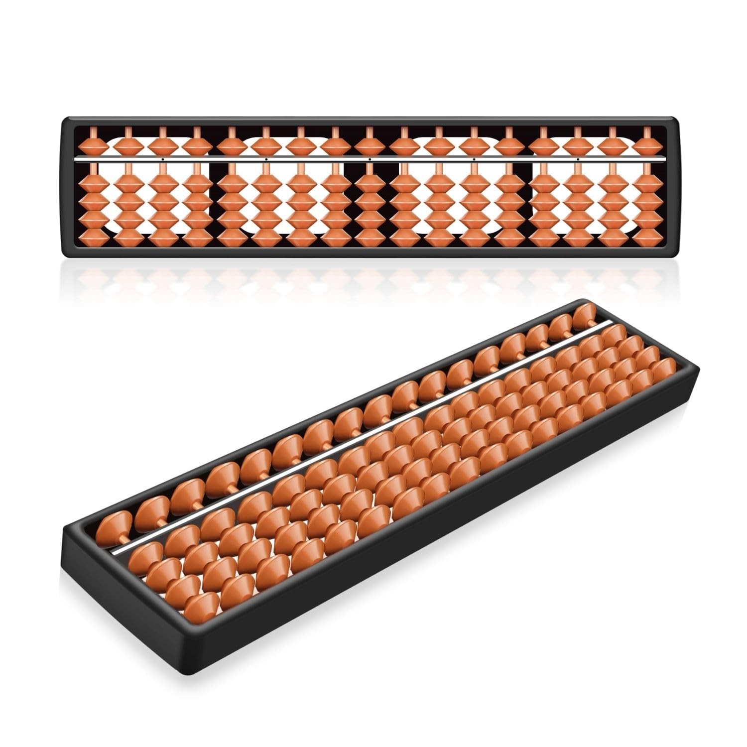 Flexzion SorobanAbacus for Adults & Kids – Plastic youth large / 11-13, Black