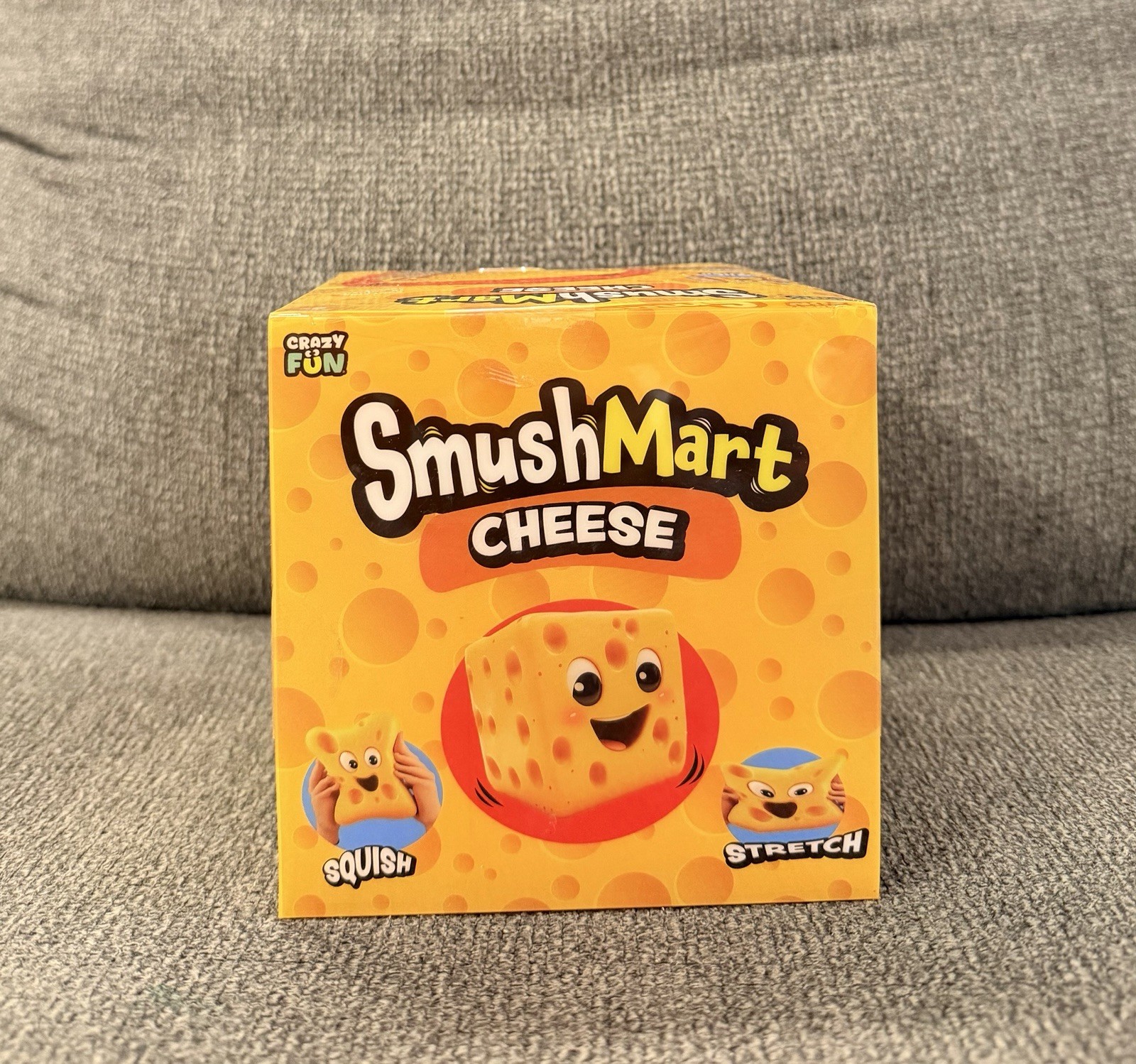 RMS Crazy Fun SmushMart Cheese Squishy Squeezy Stretch Sensory Toy TIK TOK VIRAL