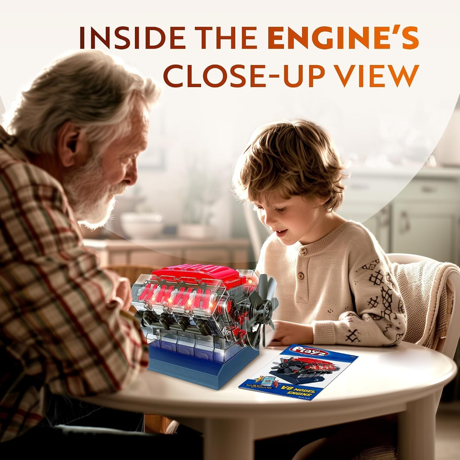 V8 Combustion Engine Model Kit that Runs – Build Your Own STEM Mini V8 Model …