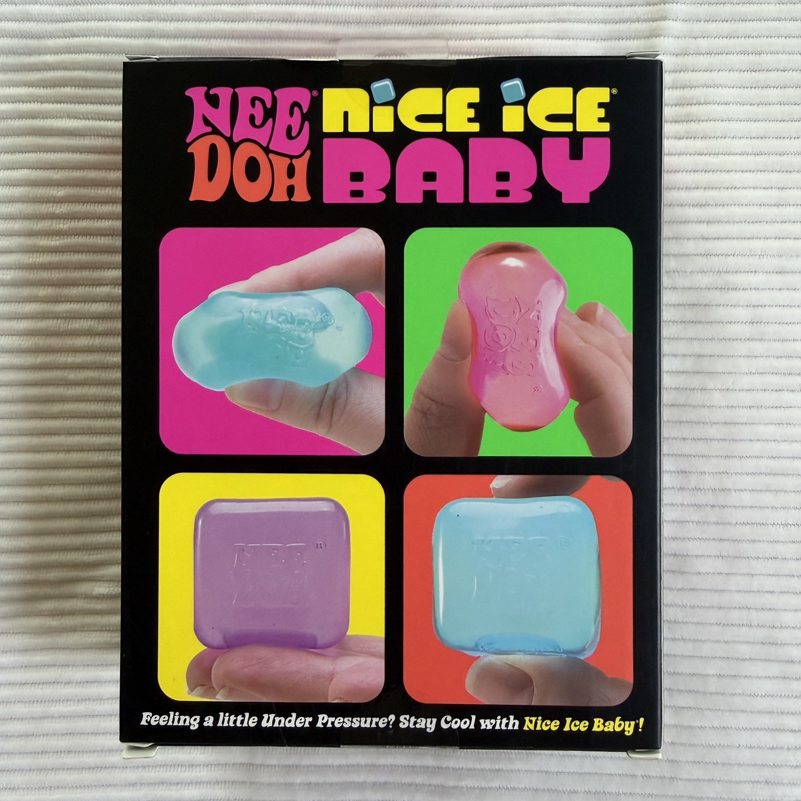 Schylling NeeDoh Nice Ice Baby 4 Pack NeeDoh Mini Nice Cubes TikTok VIRAL NIB
