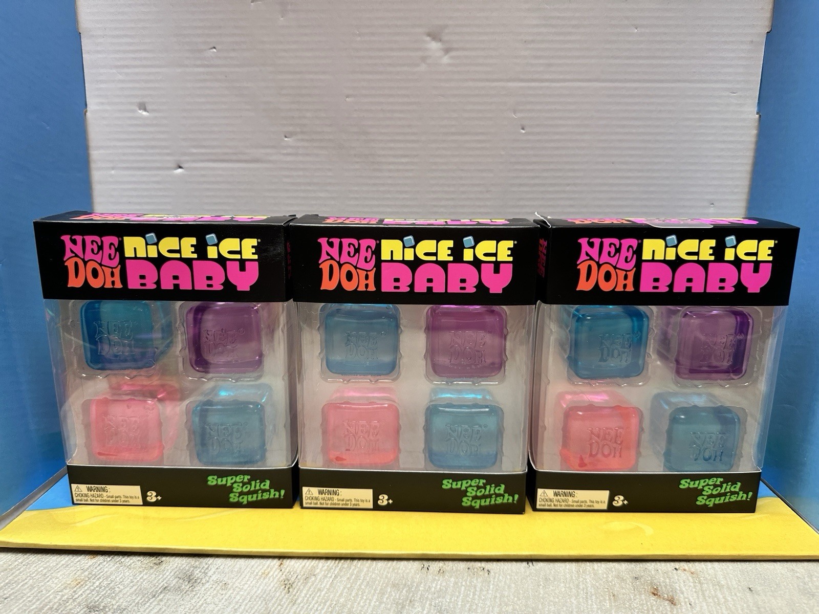 NeeDoh Nice Ice Baby Schylling 4 pack, Mini Needoh Nice Cube BRAND NEW SEALED
