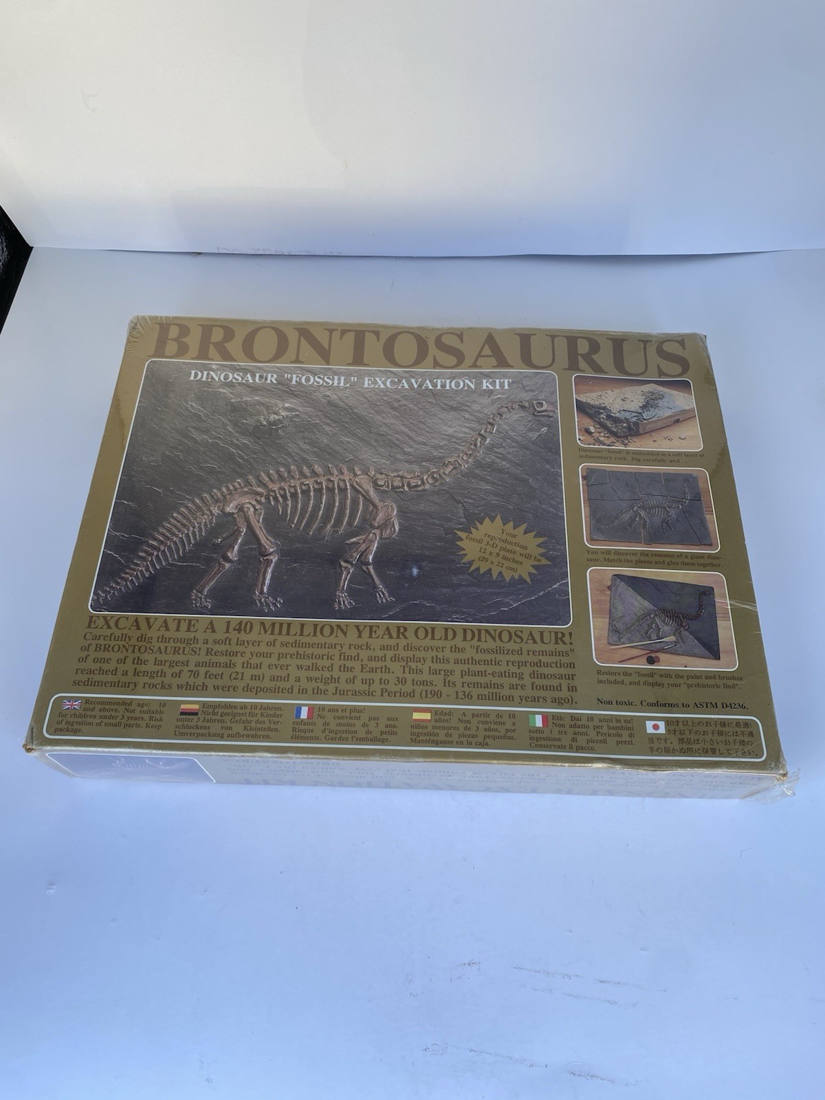 Dinosaur Excavation Kit Expedition Brontosaurus Skeleton Fossil Restoration 832