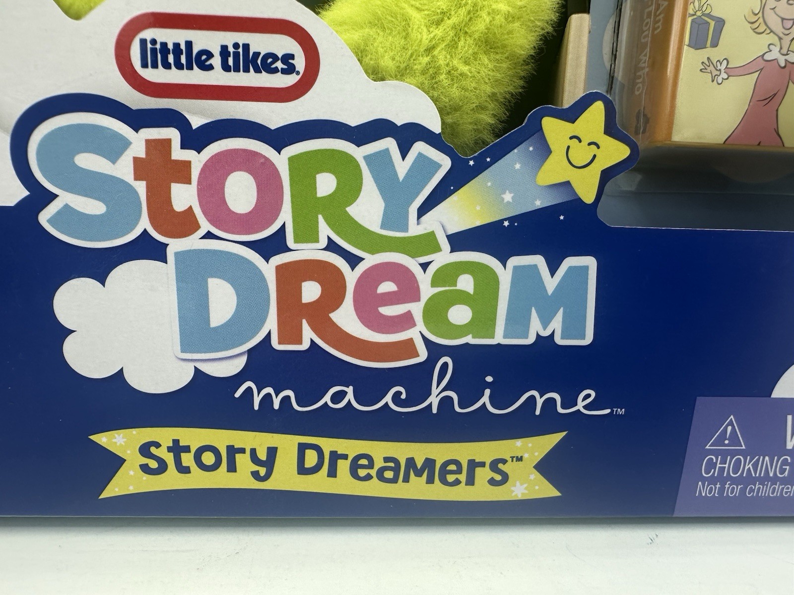 Little Tikes Story Dream Machine The Grinch Plush & 3 Books Dr Seuss Edition New