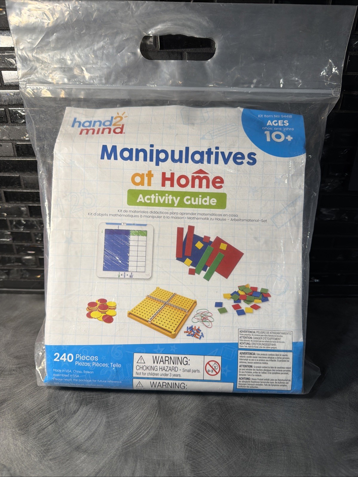 Hand2mind Manipulatives At Home Activity Guide X Y Pegboard Build A Grid Algebra