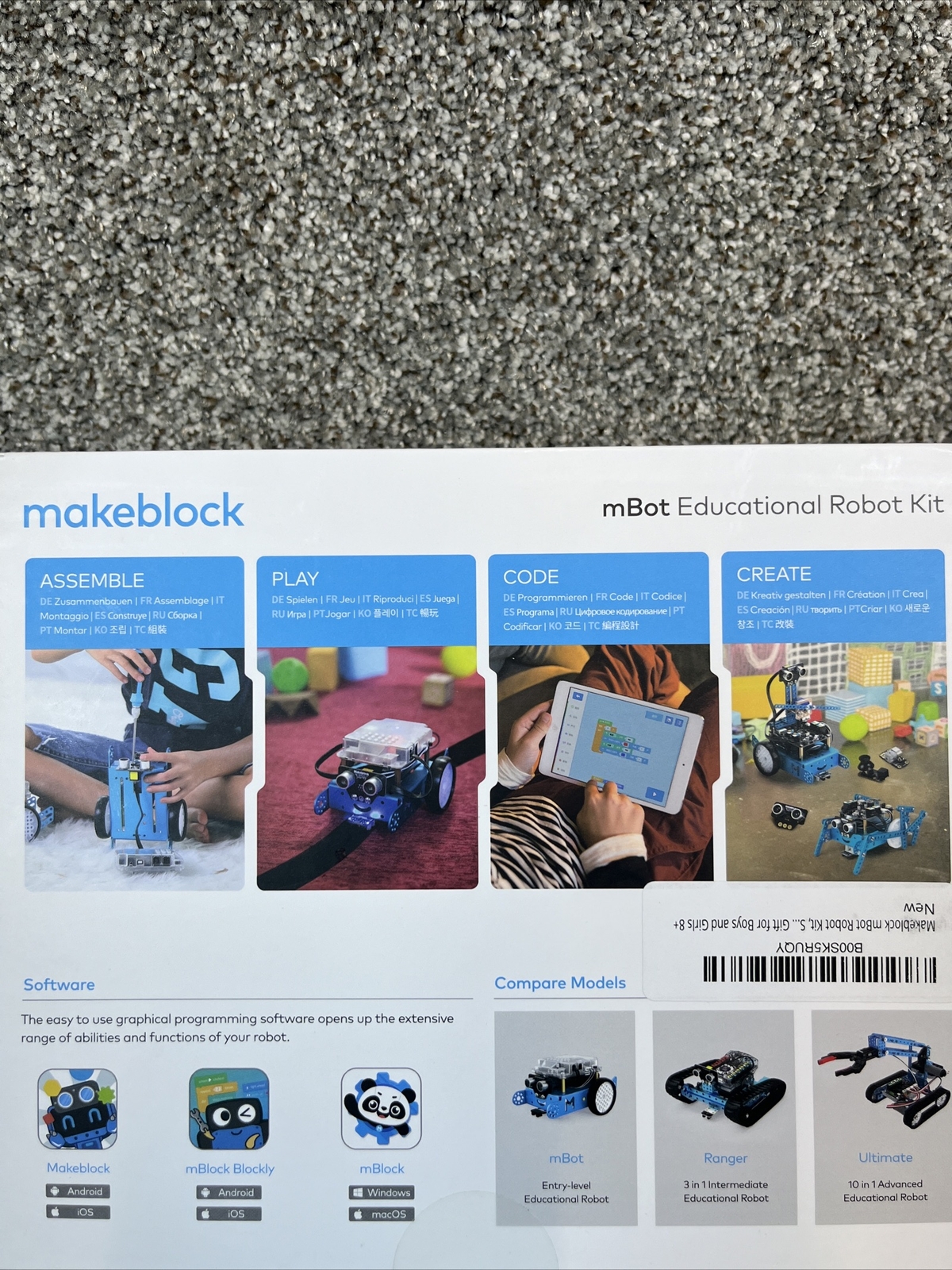 Makeblock mBot V1.2 Bluetooth 9languages Educational Robot Kit P1050017 Blue