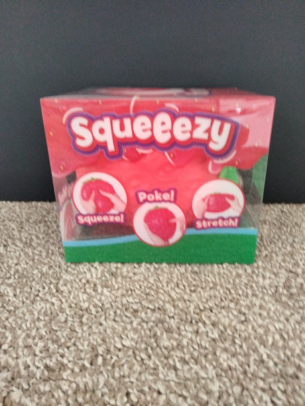 Sunny Days Jumbo Squeezy Strawberry Squishy Toy Stress Relief Sensory Fun