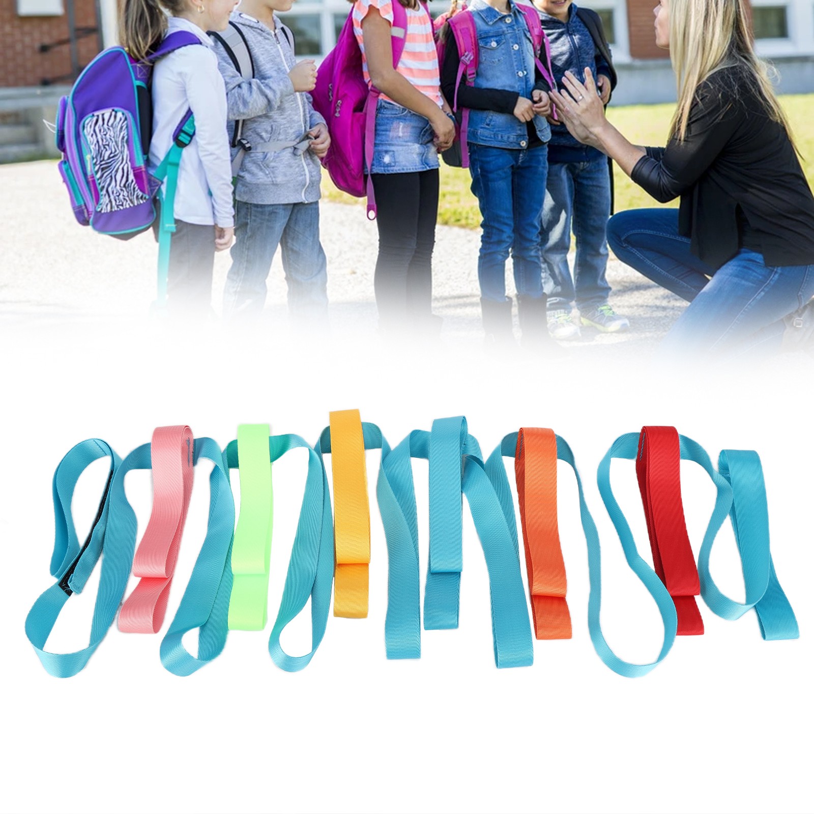 Kids Walking Rope AntiLost Colorful Handles Children Safety Line Rope For Presch