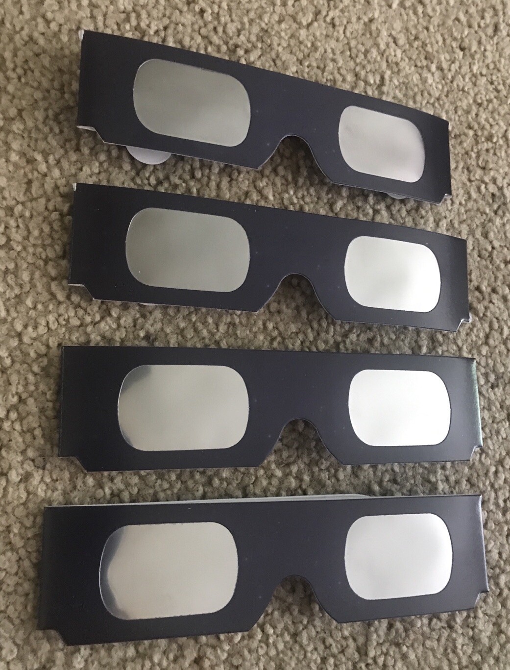 (4) Solar Eclipse Glasses – ISO & CE Certified – Certified ISO 12312-2