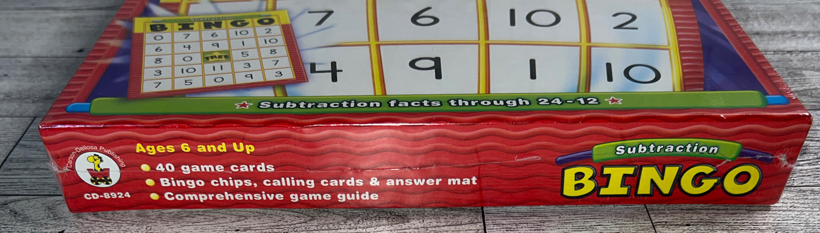 Bingo Subtraction Age 6 And Up 3 To 40 Players Carson-Dellosa Factory Sealed!
