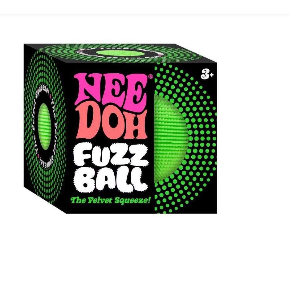 🧡ORANGE🧡 NeeDoh Fuzz Ball Stress Ball Squish Toy! – NIB!