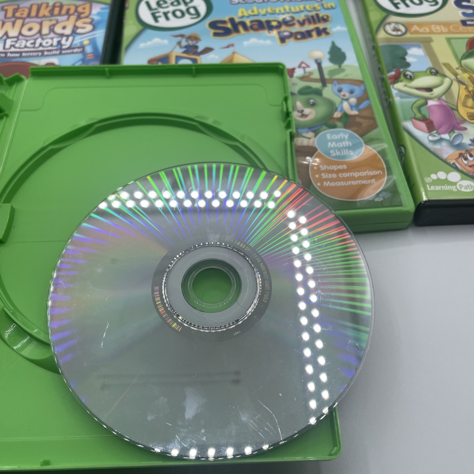 Leap Frog Learn With Leap 10 DVD Set With 6 Books Leaped Reader Pen w USB READ