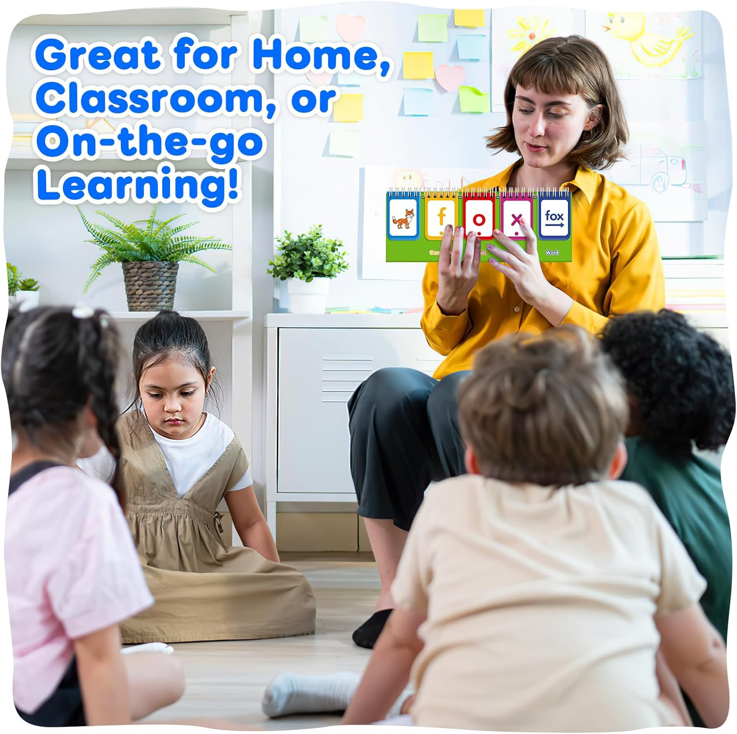 CVC Word Games,Phonics Flash Cards for Preschool Kindergarten Learning Activity,