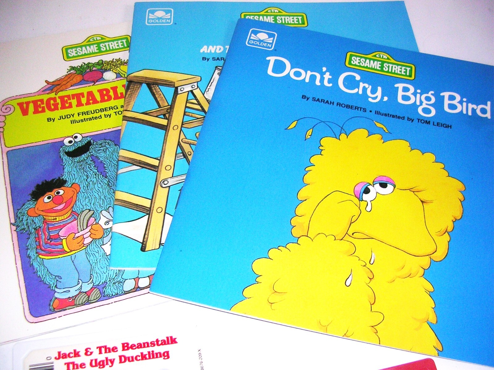 Sesame Street Start to Read Books Cassettes Big Bird Ernie and Bert Lot