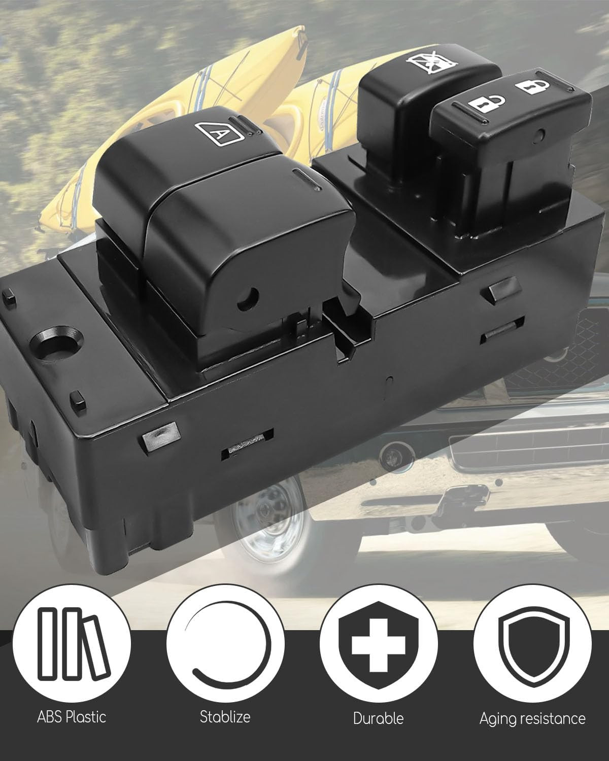 Master Power Window Switch Fit for Nissan NV1500 NV2500 NV3500 2013-2021, Front