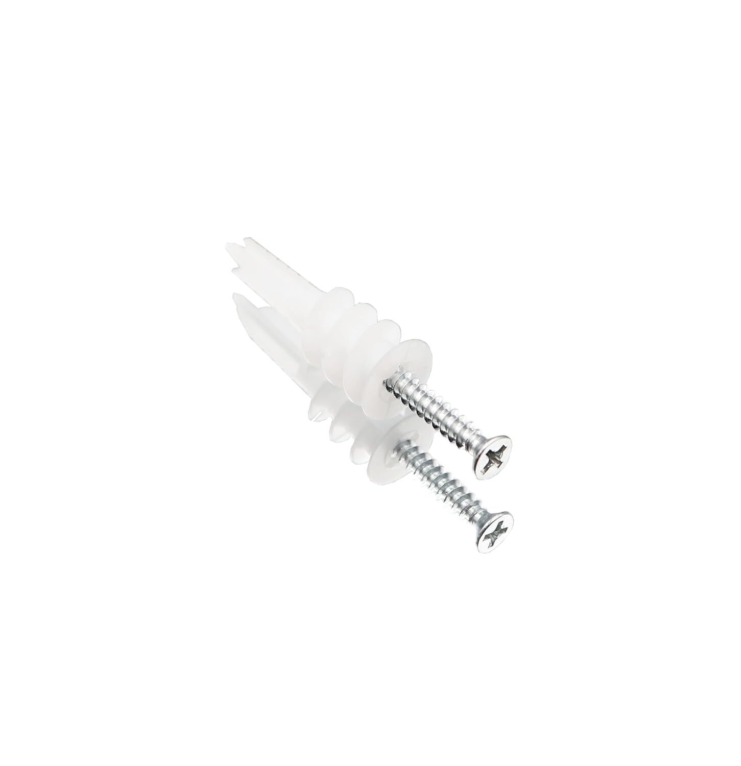 cSeao 60pcs #8 x 1-1/4” Drywall Anchors, Wall Anchors and Screws for Drywall,