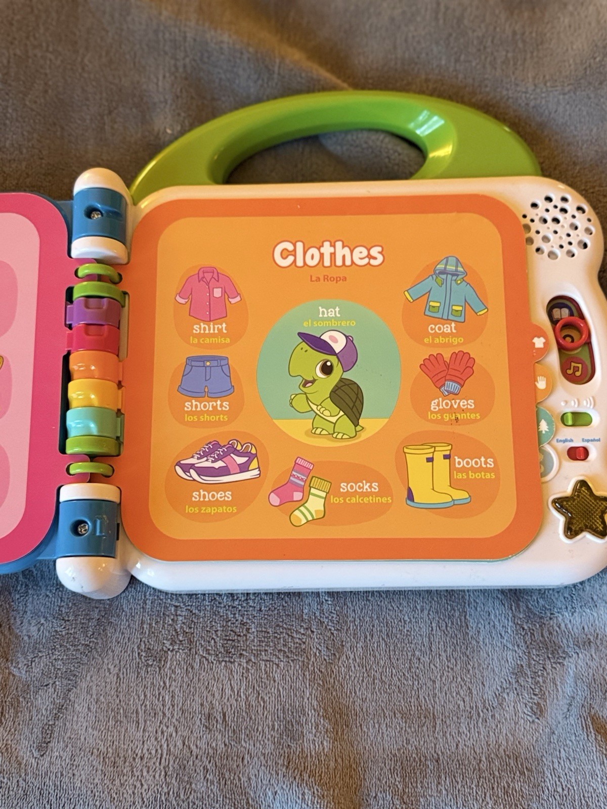 LeapFrog Learning Friends 100 Words Book Electronic Bilingual, Tested & Works