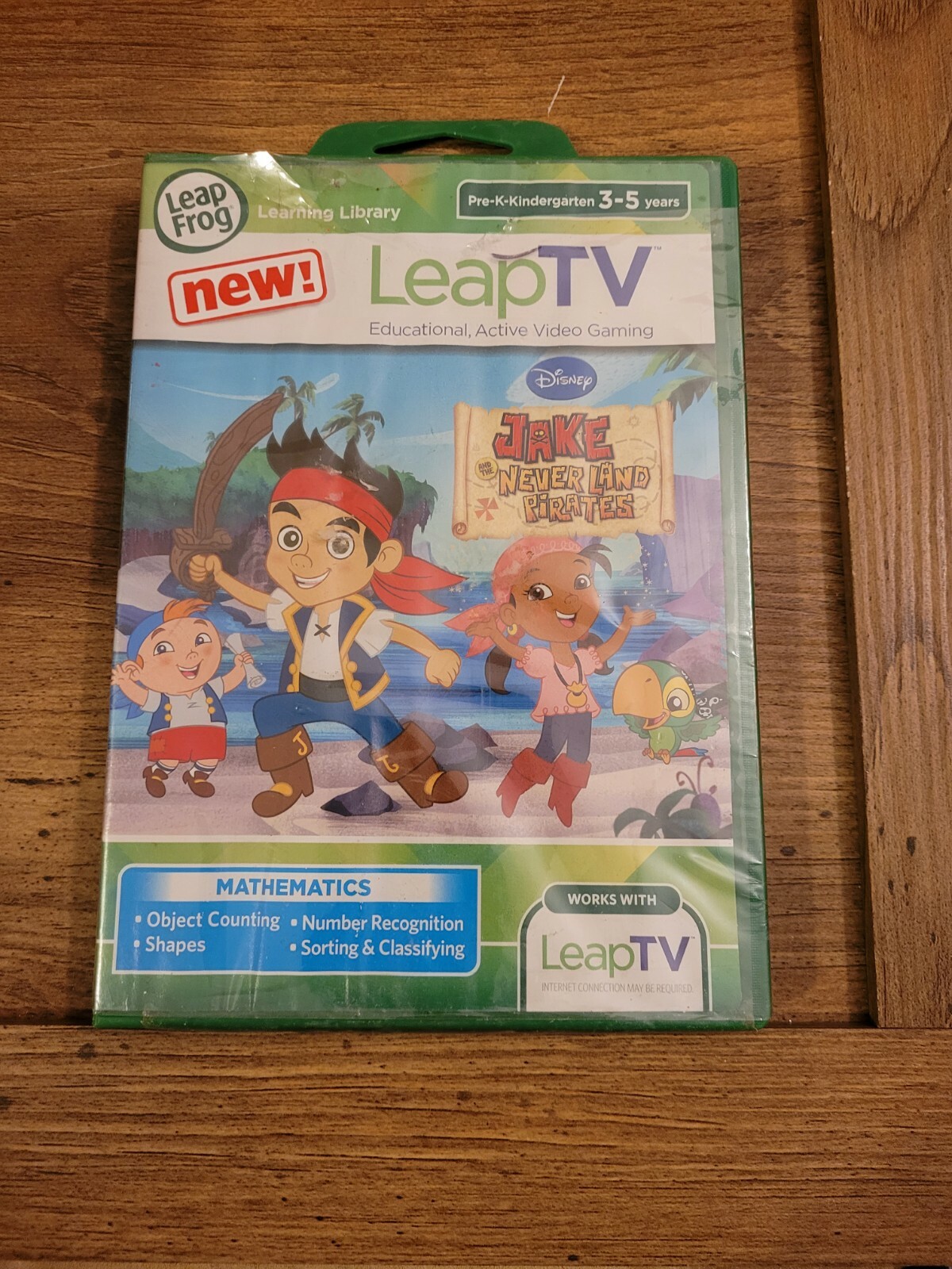 Leap Frog Leap TV Disney Jake & The Nederland Pirates Educational Video Game New