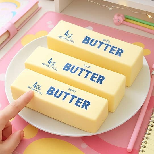 Butter Stick Squishy Fidget Toy Soft Stress Relief ADHD Anxiety Squeeze Soft