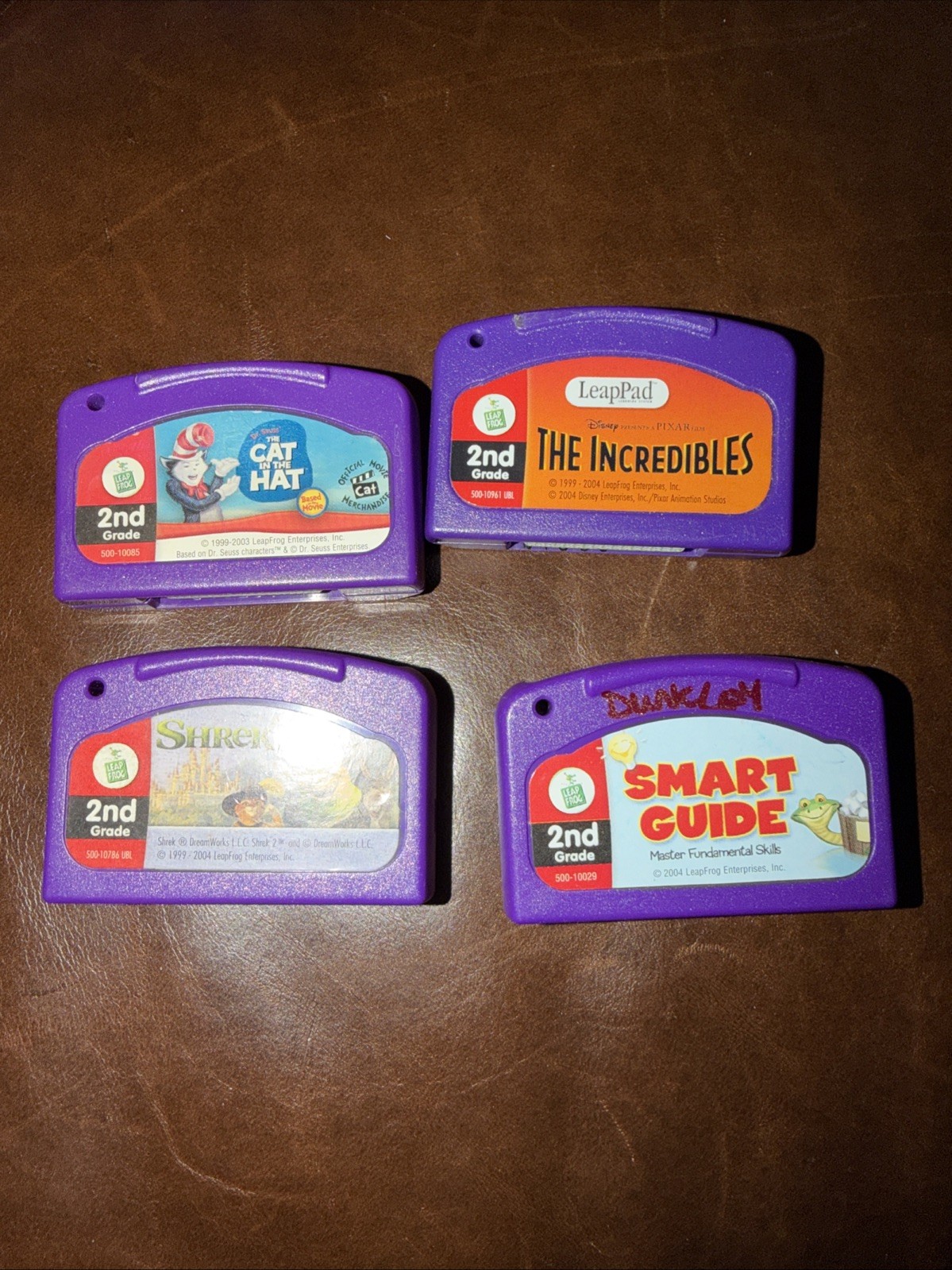 2nd Grade Set Of 4 Leap Pad Cartridges