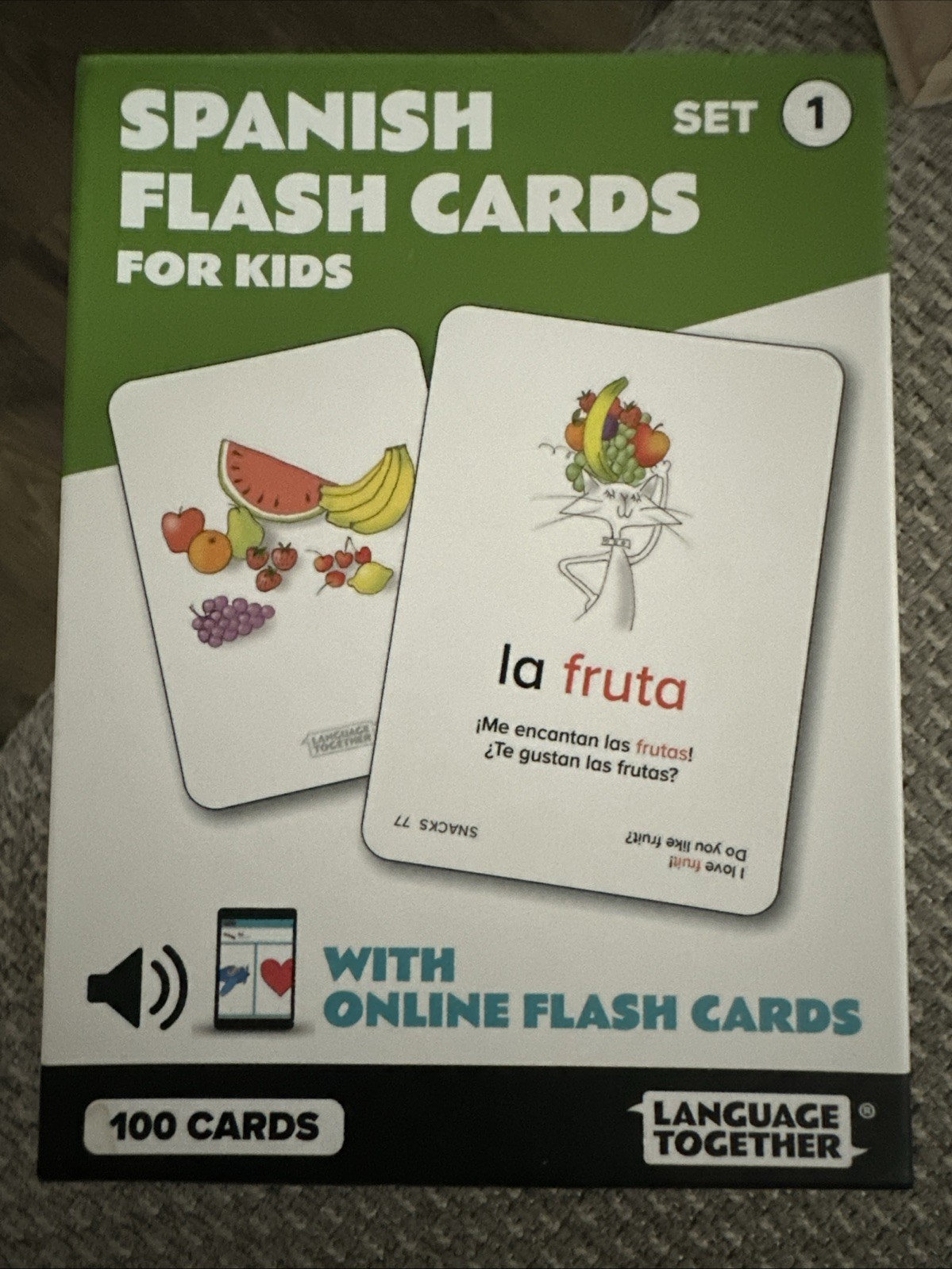 Language Together Spanish Flash Cards For Kids
