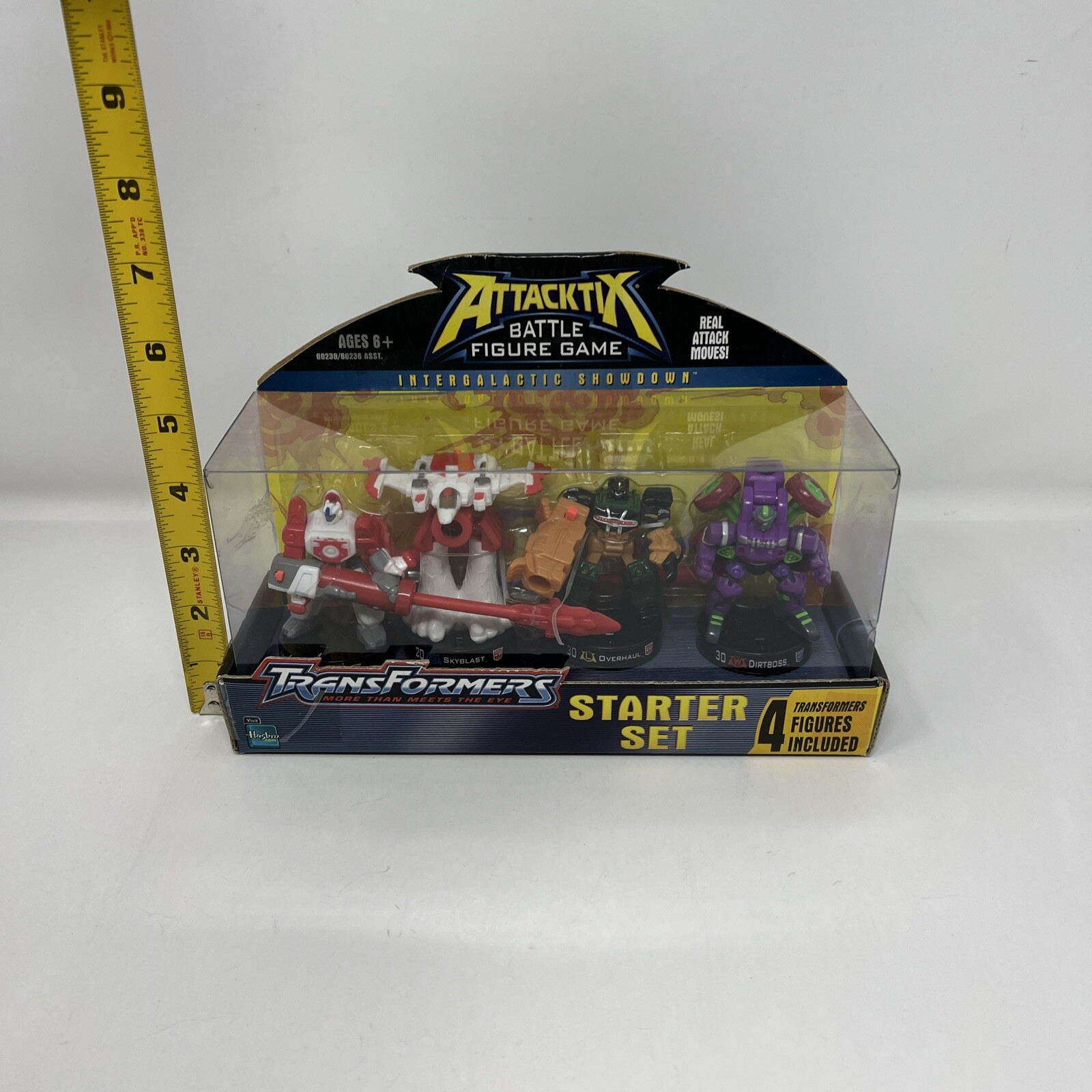Transformers Attacktix Battle Game w/ Skyblast Overhaul Dirtboss Figures New