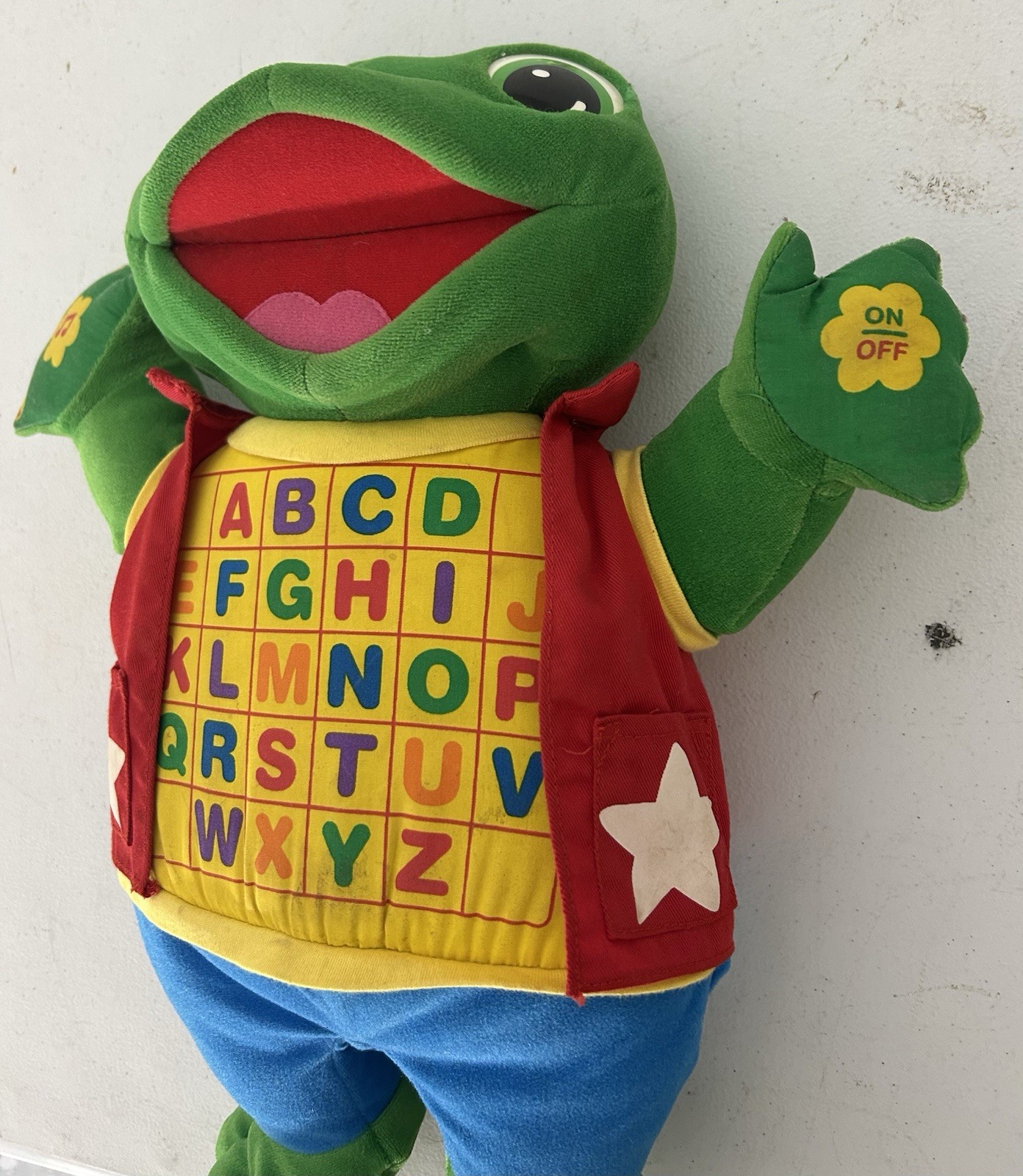 2000 Vintage”Leap Frog Sing & Read Little Leap interactive 18” Plush WORKS VGC