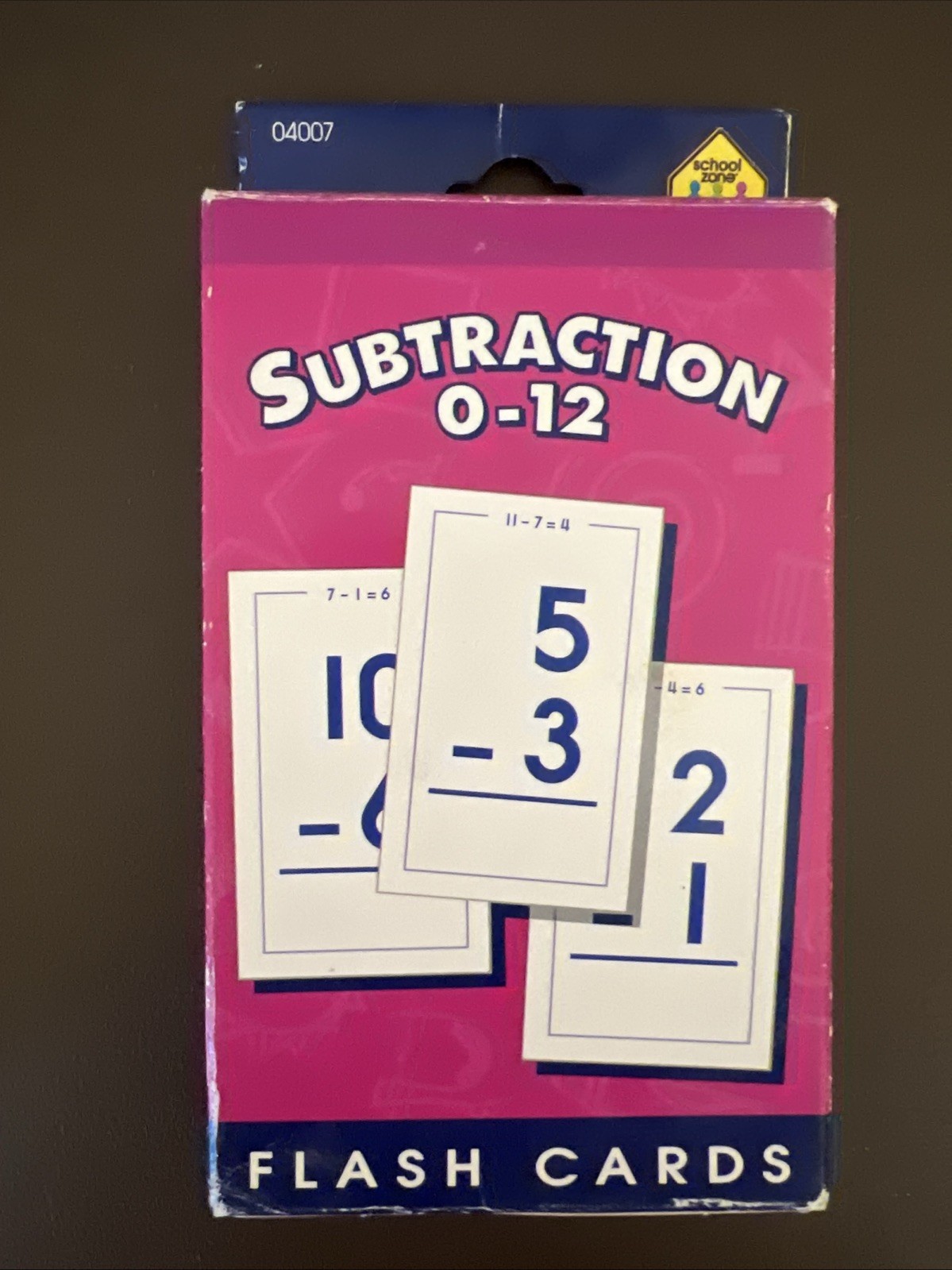 School Zone Multiplication Subtraction Addition Division 0-12 Flash Cards LOT 5!