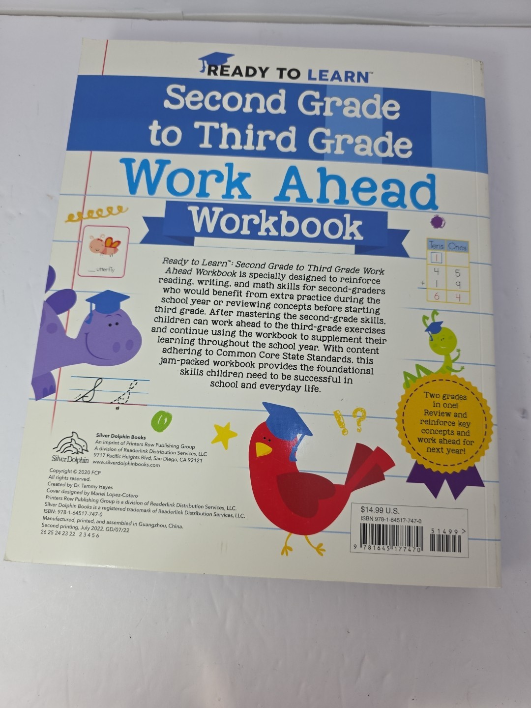 New Ready To Learn 2nd & 3rd Grade Workbook 150 Stickers Home School/work Ahead