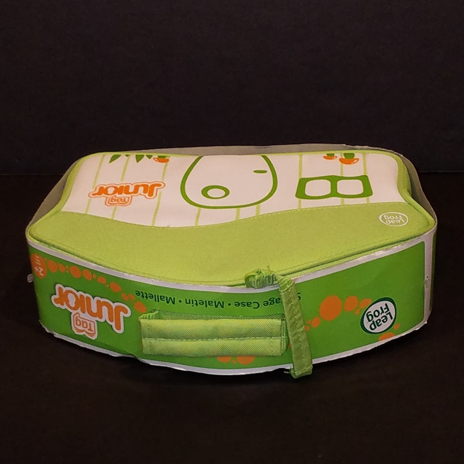 NEW LeapFrog Tag Junior Storage Case Carry Carrying Green Zip Bag Leap Frog Jr