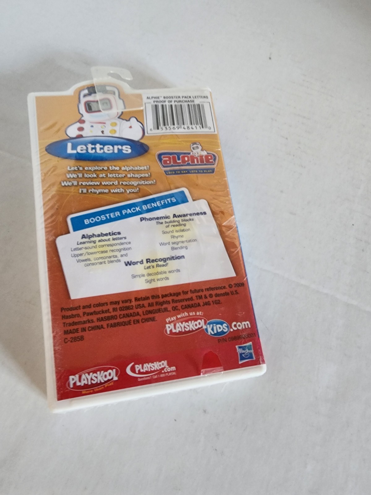 Playskool Alphie Booster Pack Letters 25 Cards Electronic Learning Cartridge