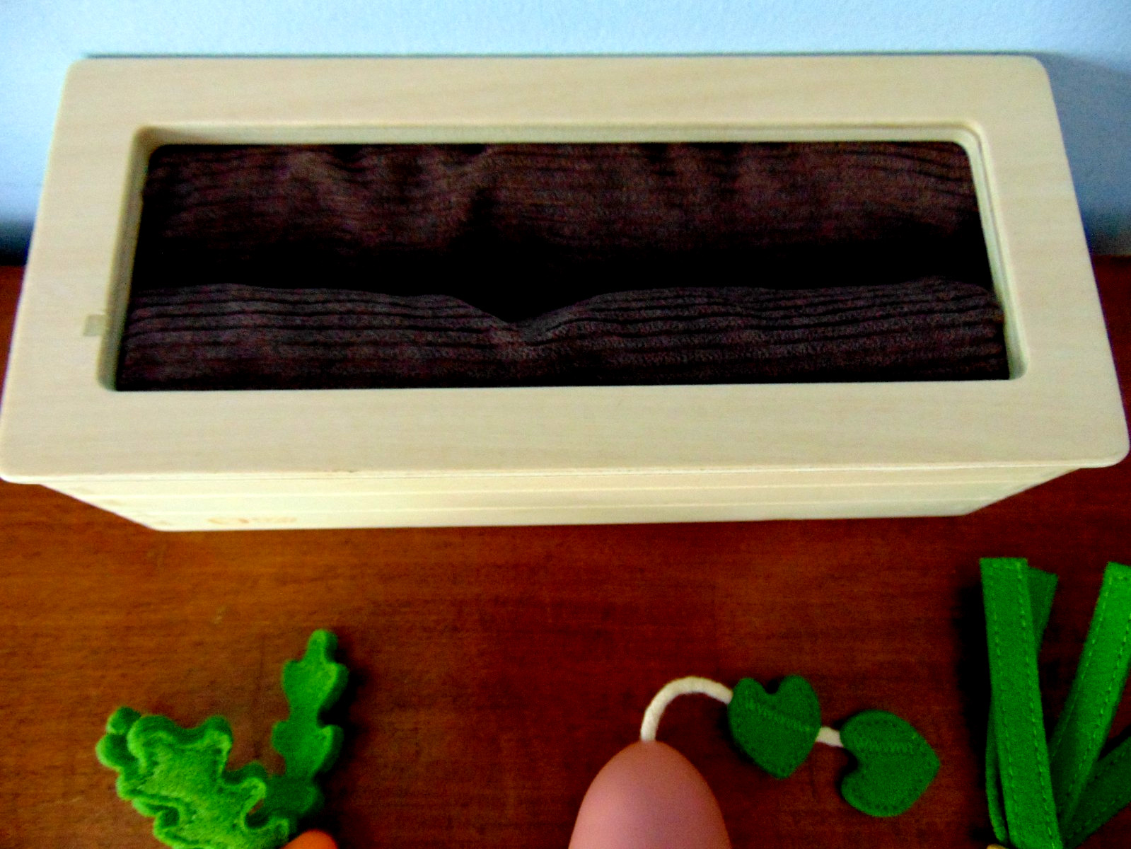 Kiwi Co Planter Panda Crate Garden Box w 3 Wood Veggies Preschool Toys A