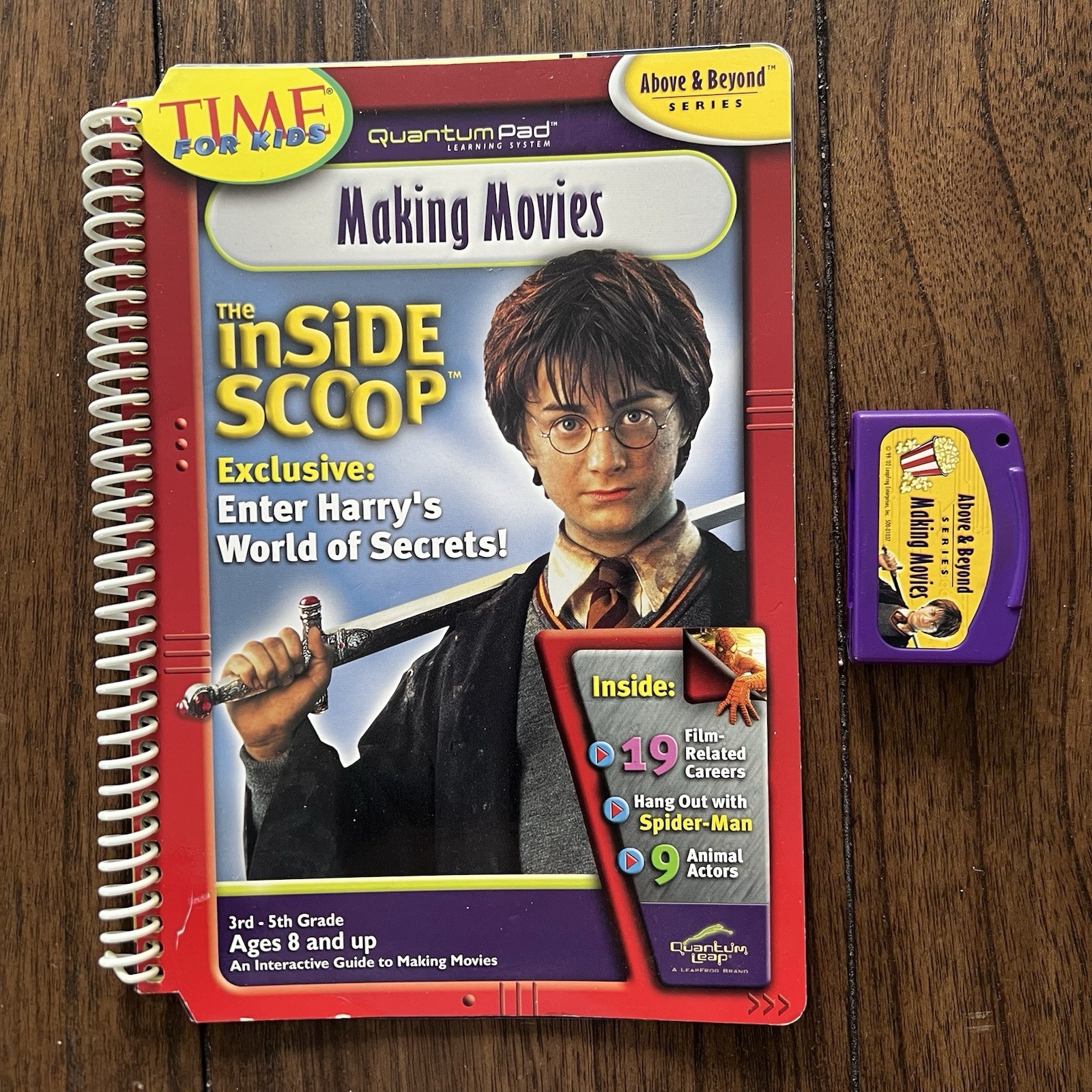 Quantum Pad Leap Frog Harry Potter Making Movies Grade 3-5 Ages 8+ Tested