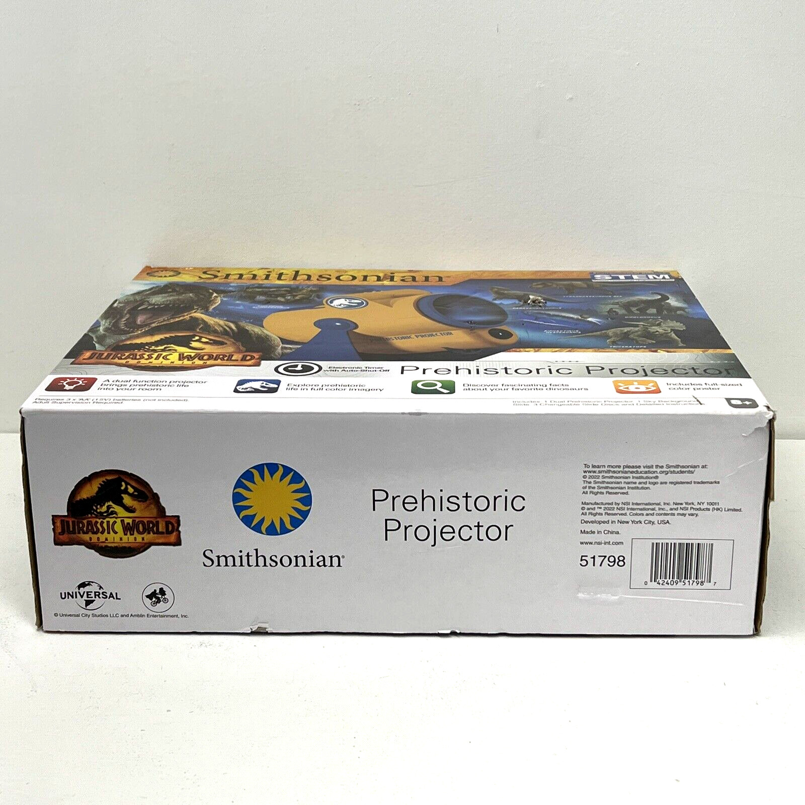 Smithsonian Jurassic World Dominion Prehistoric Dinosaur Room Projector Science