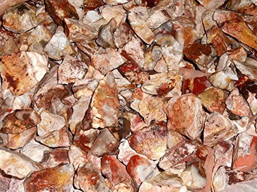 Rock Tumbler Gem Refill Kit Mexican Crazy Lace Agate Rough Mexico 8oz