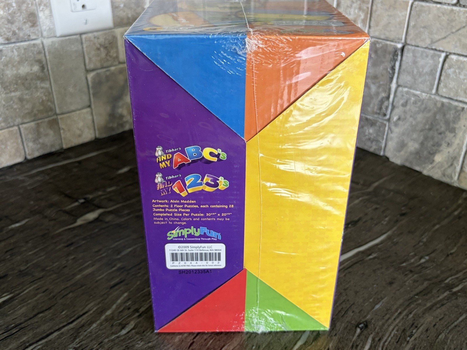 SIMPLY FUN “TIBBAR’S FIND MY 123 & ABC” FLOOR PUZZLES DEVELOPMENT READING & MATH